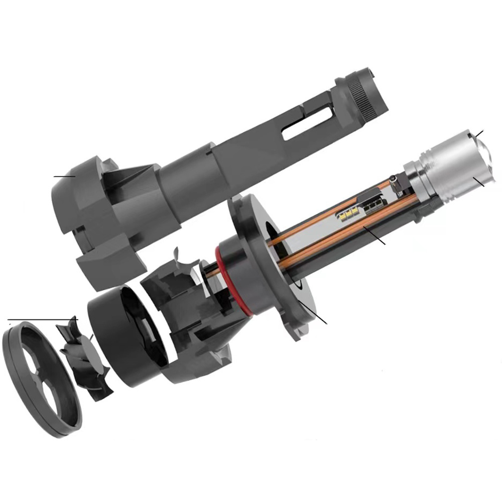 Laser Work Light HM-V4-H4 exploded diagram