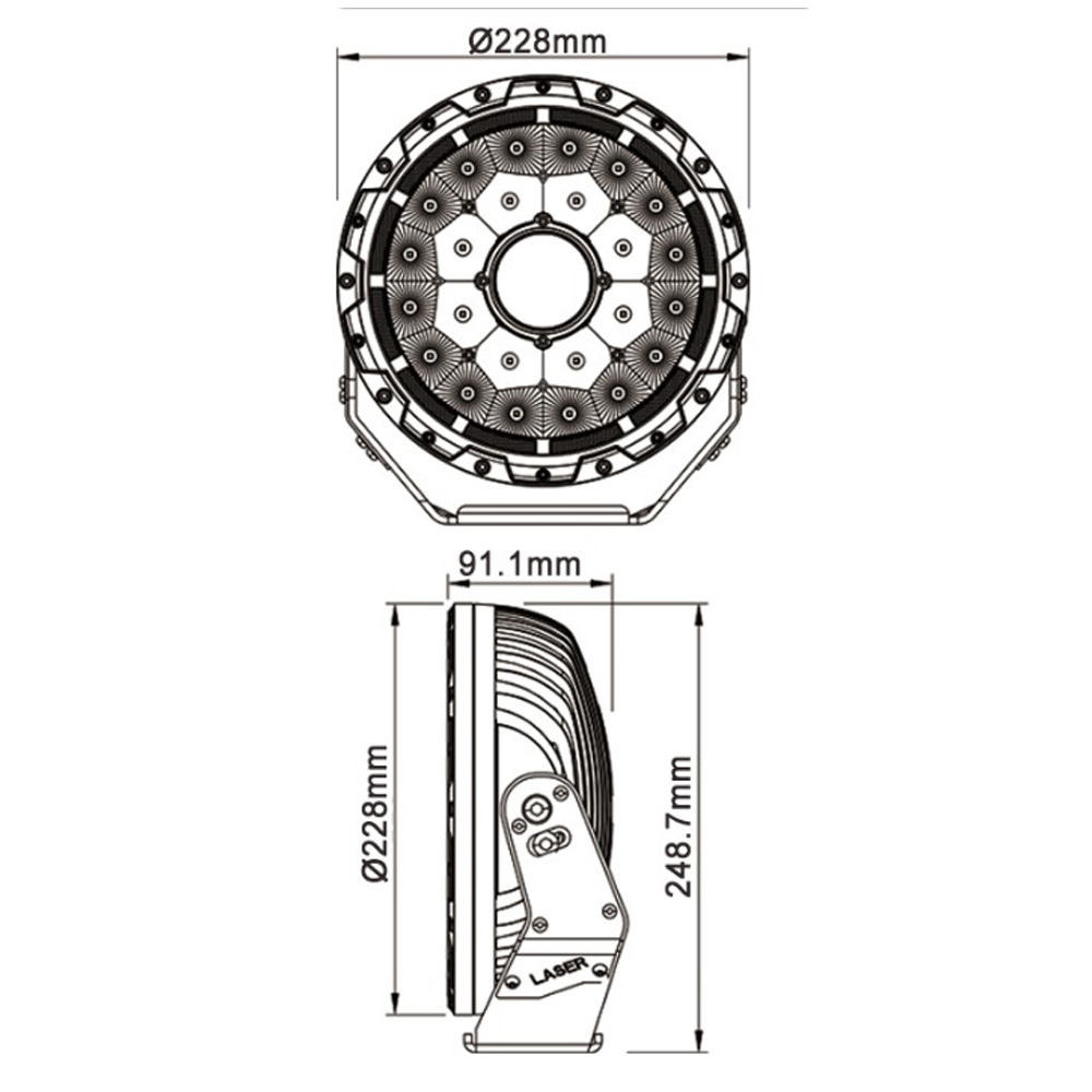 SMART CONTROL COLLECTION - DRIVING LIGHT HM-19025-C