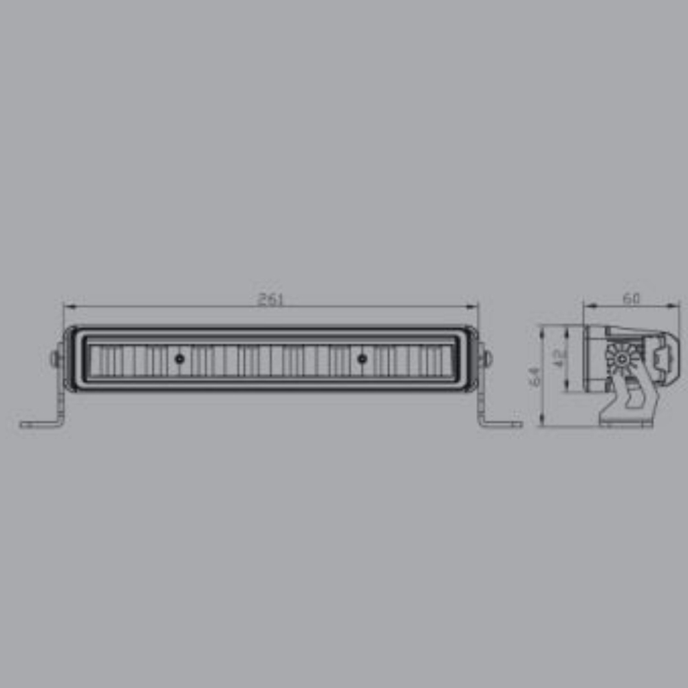 LED Collection - OSRAM Light Bar HM-2007-2 size