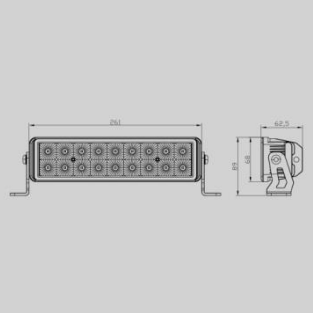 LED Collection - OSRAM Light Bar HM-2008-1 size